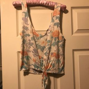 Urban Outfitters floral tie tank top